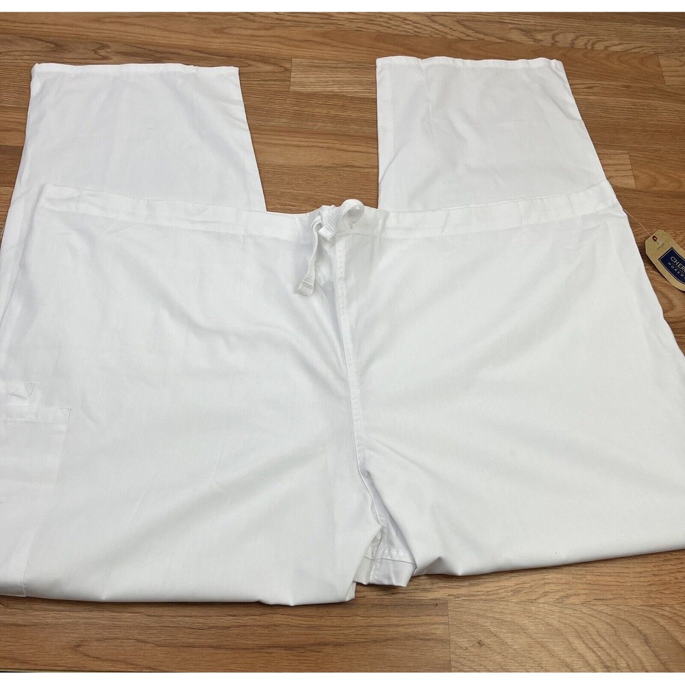 Cherokee Scrub Pants Unisex Plus Size‎ 3xl White Style 4100
